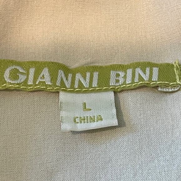 Gianni Bini Tova Large Striped Black Peark cocktail dress sleeveless fringe shag - Picture 5 of 6